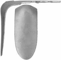 French Type D Buttplate, wax cast steel

Overall length 4-7/8", width 1-15/16", comb 5"